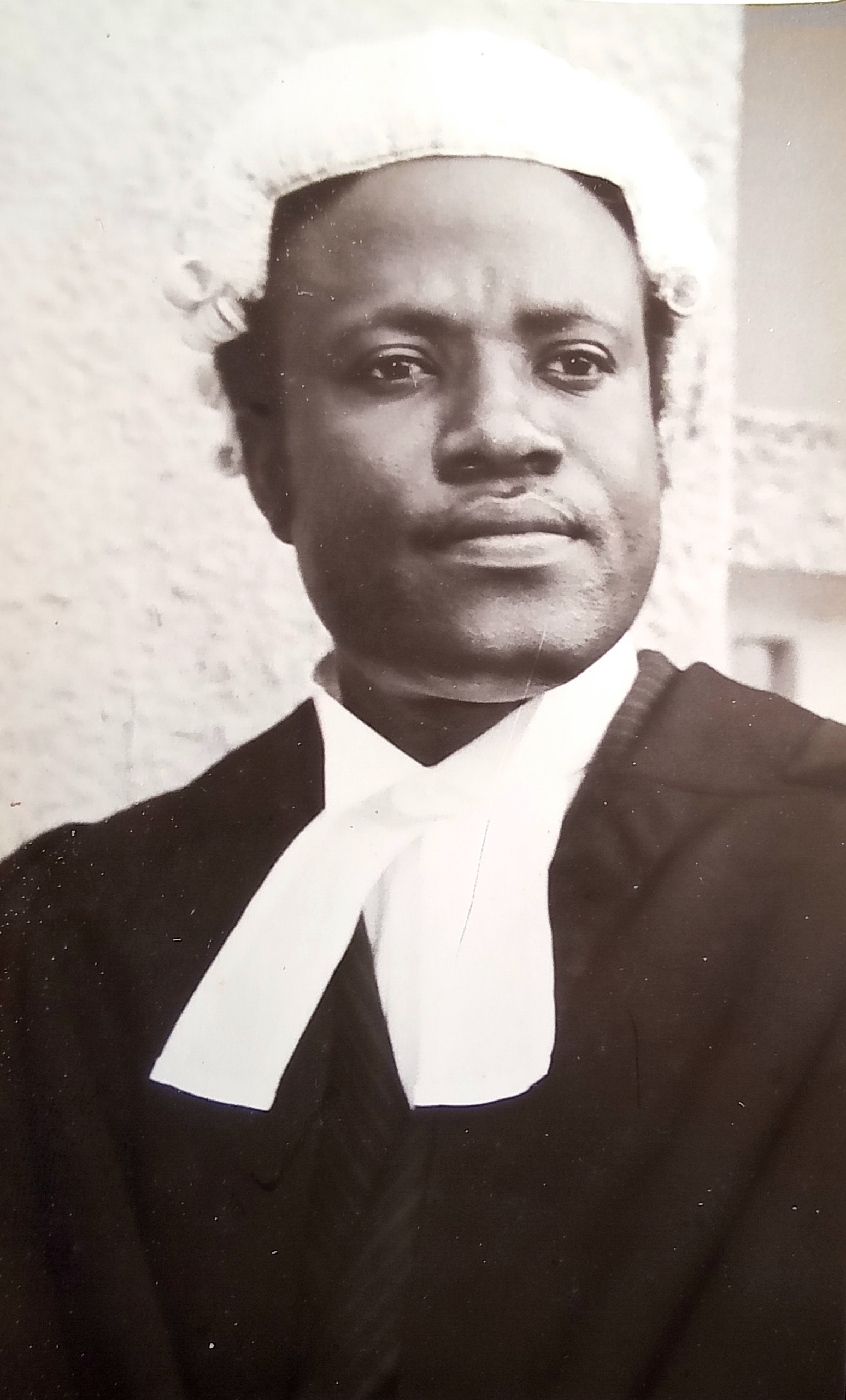 Dr Chinwoke Mbadinuju in barrister's wig and gown