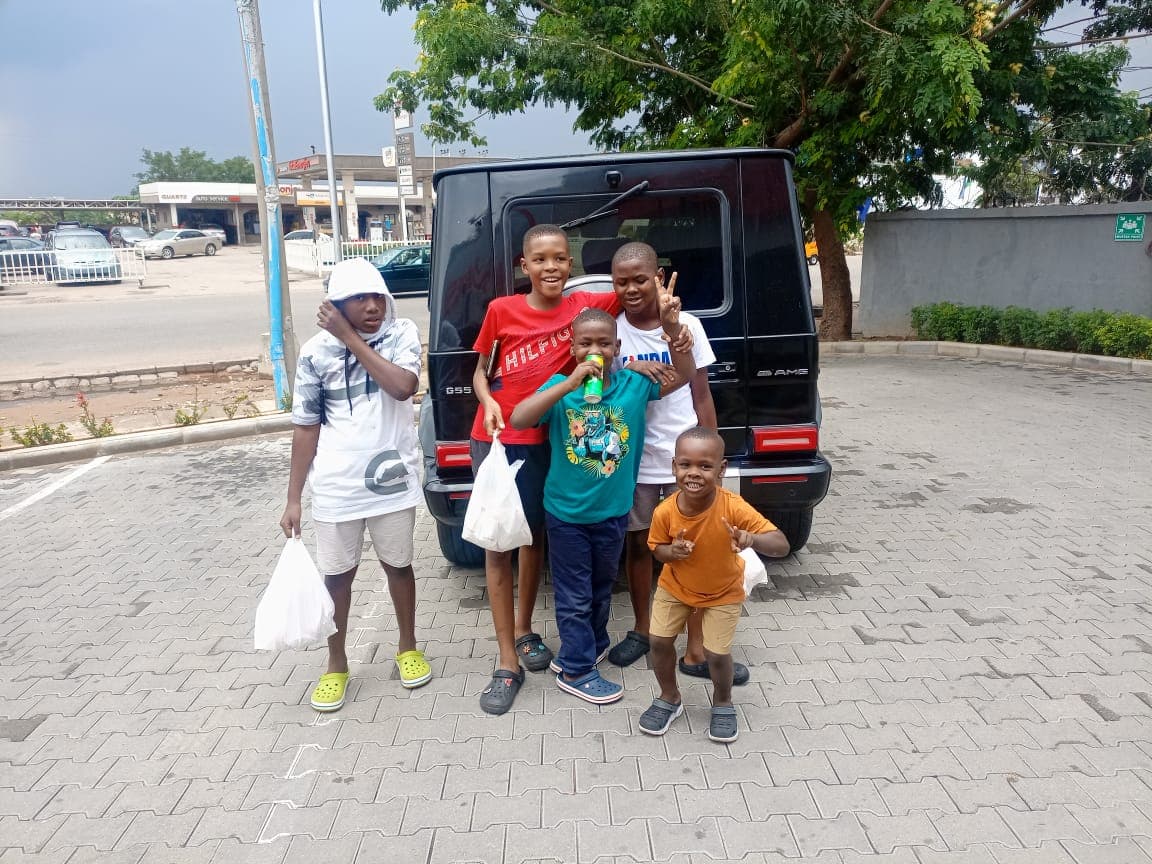 Children from a community CMF supports